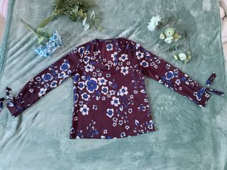 Hermosa Blusa Estampada Banana Republic