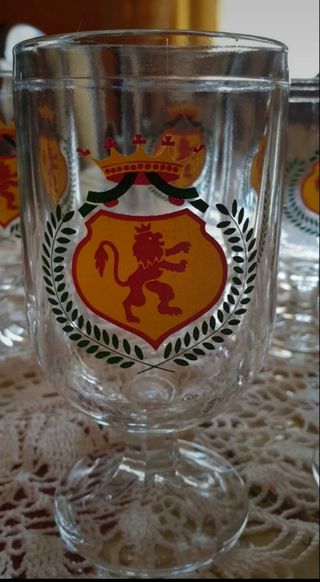 Bicchieri 6 calici anni 80