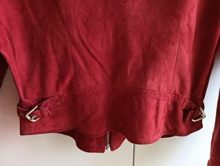 Cazadora Piel Caprino rojo