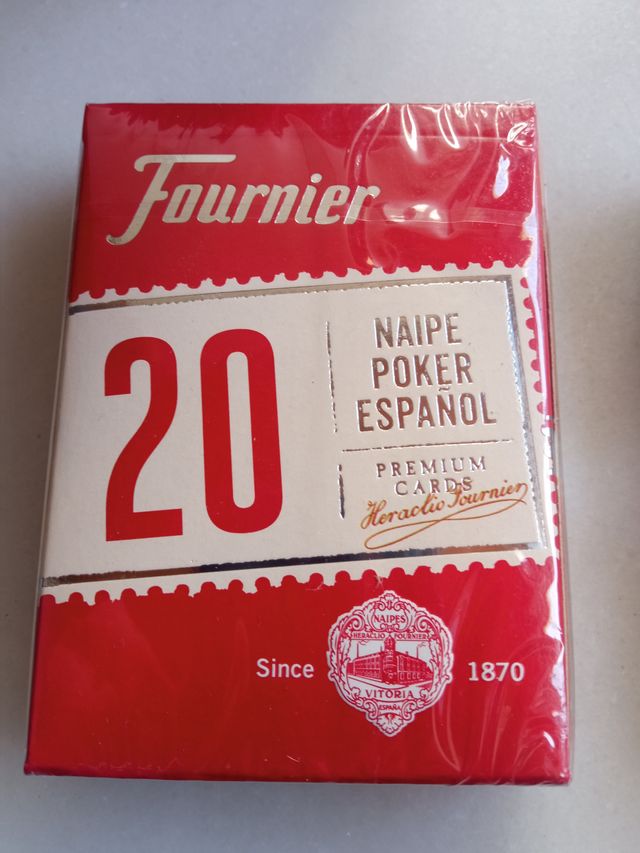 Baraja de Cartas Poker Español nº 20 Fournier ROJO