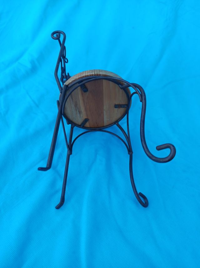 Sedia bambola ferro battuto