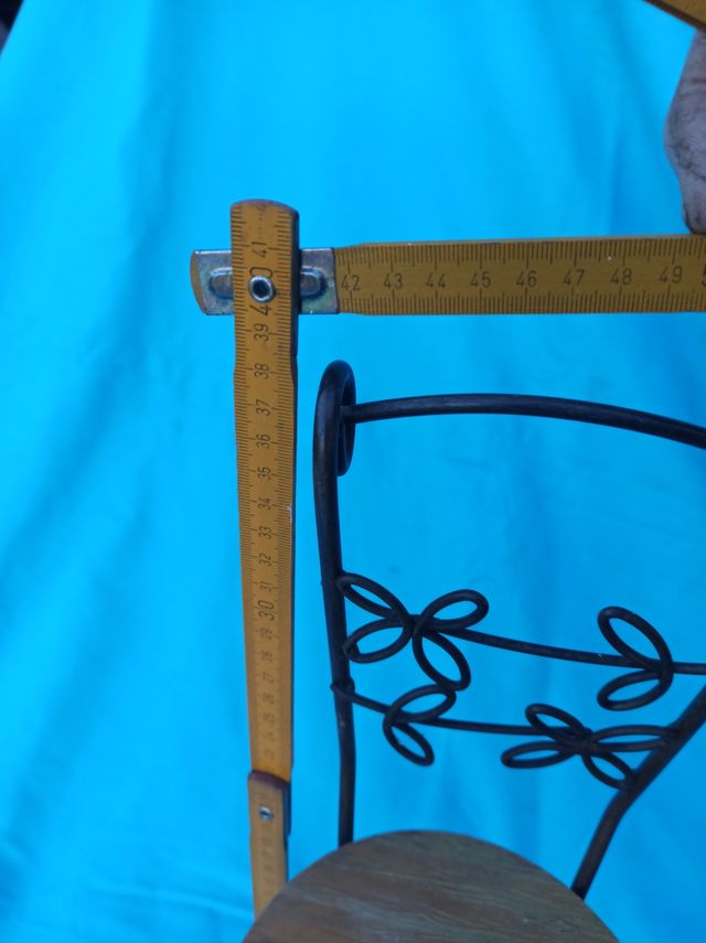 Sedia bambola ferro battuto