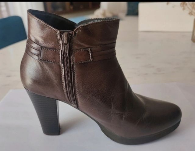 Botines marrones n37 piel