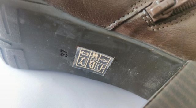 Botines marrones n37 piel