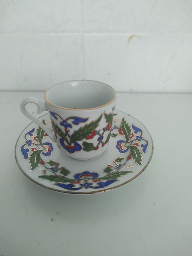 Juego café 2 tazas porcelana