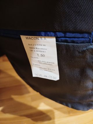 TRAJE HOMBRE