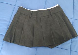 Falda pantalón mujer Zara color gris 