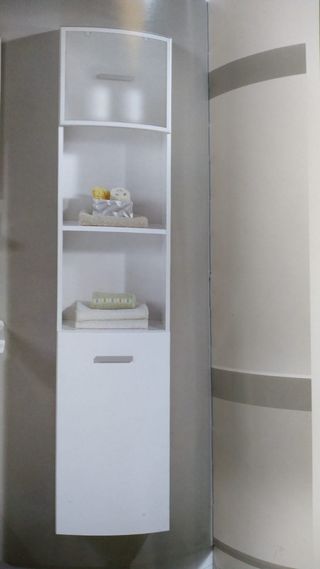 Mueble columna 35 blanco lacado A estrenar