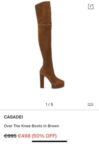 Nuevas sin estrenar Casadei Botas altas marrones