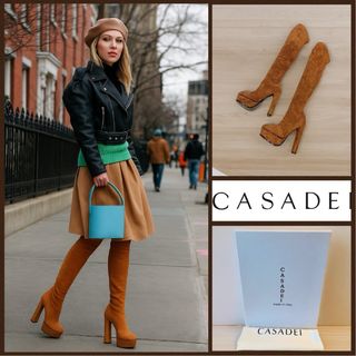 Nuevas sin estrenar Casadei Botas altas marrones