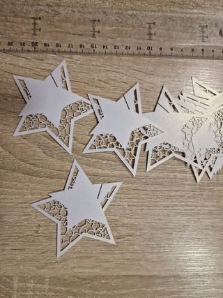 Stelline in cartoncino perlato