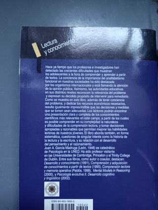 libro lectura y conocimiento