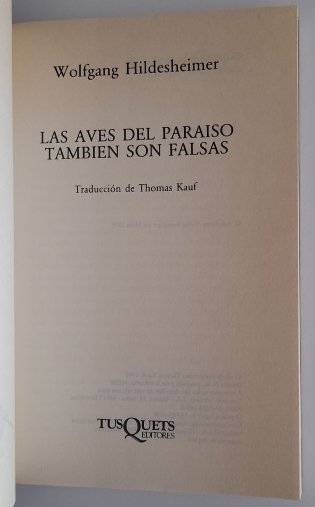 Las Aves del paraíso también són falsas