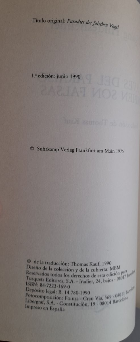 Las Aves del paraíso también són falsas
