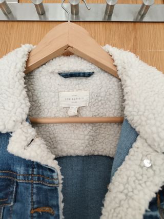 Chaqueta tejana Springfield borrego en el cuello