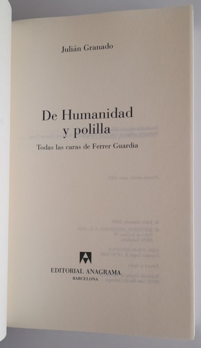 De Humanidad y polilla (1a ed.)