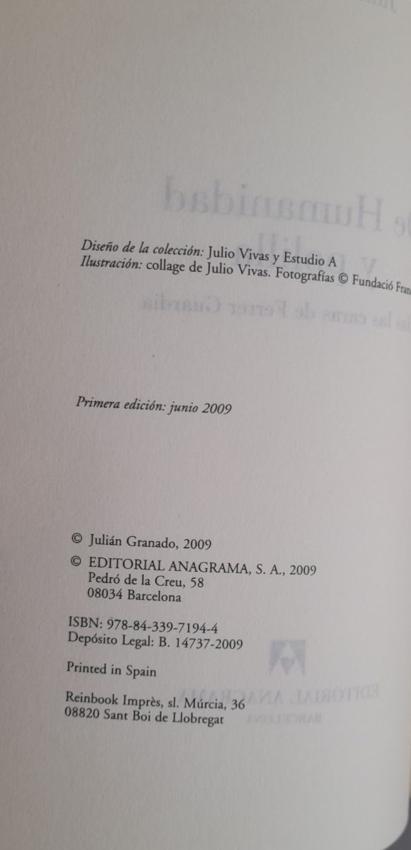 De Humanidad y polilla (1a ed.)