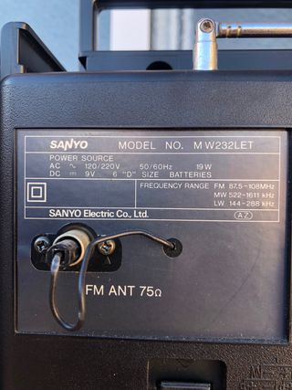 Radio Cassette SANYO