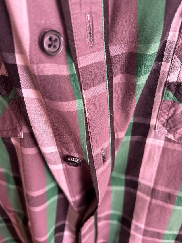 Camisa masculina de manga curta da Grean Coast