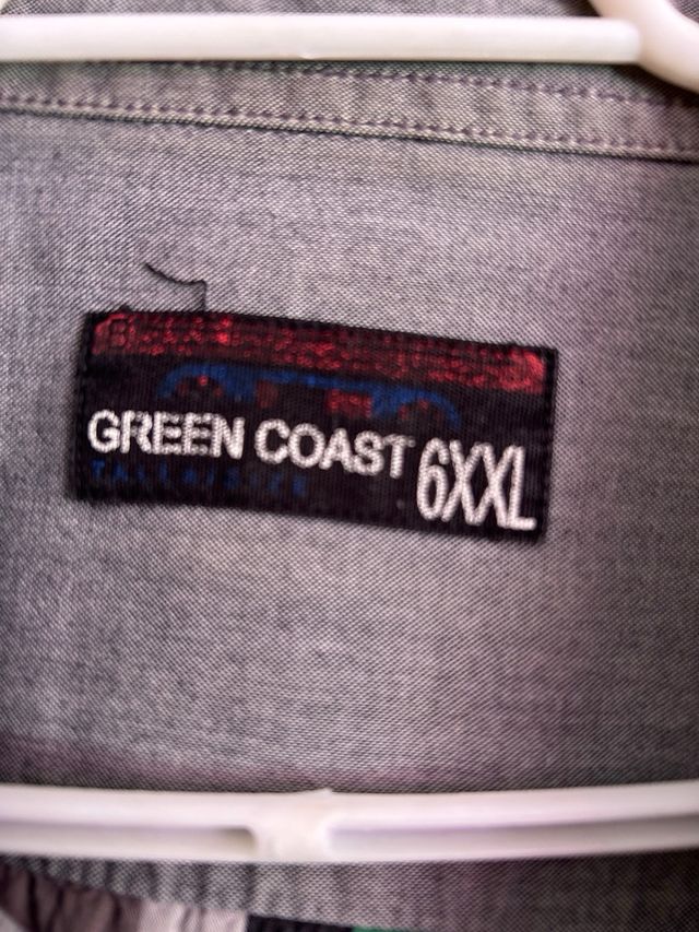 Camisa masculina de manga curta da Grean Coast