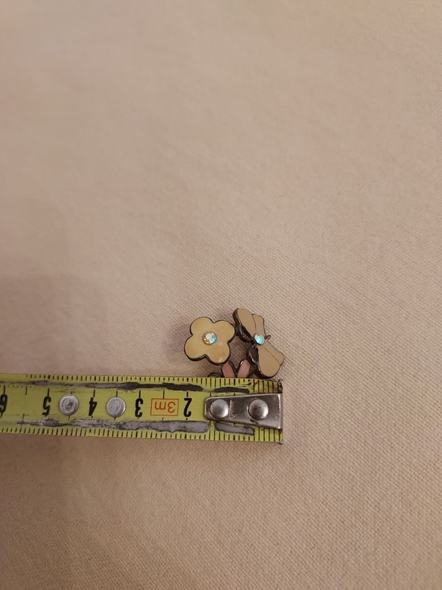 Orecchini vintage fiori farfalla