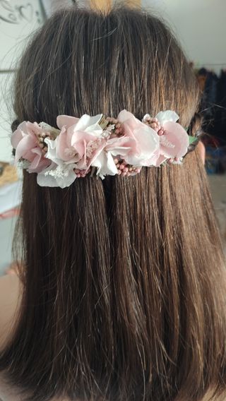 Vestido comunión con plumeti 