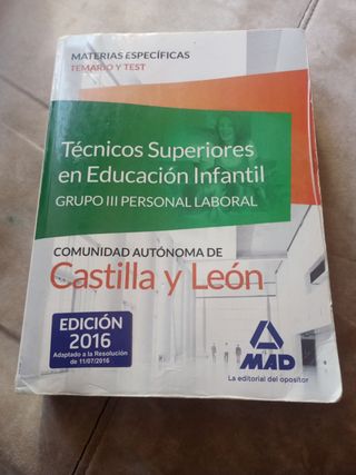 Libro de temario específico TSEI CYL