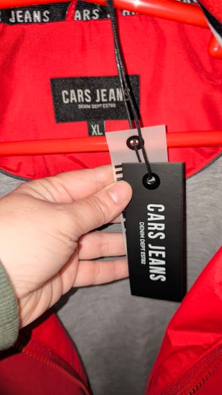 Chaqueta roja hombre Cars Jeans XL 🧥