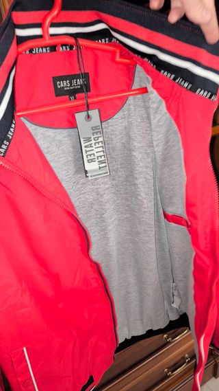 Chaqueta roja hombre Cars Jeans XL 🧥