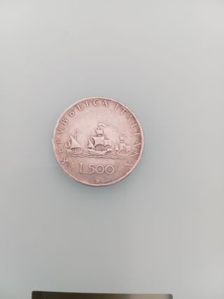 Moneta 500 Lire argento 
