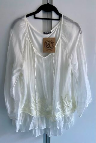 Blusa ibicenca Nunu Santander nueva de segunda mano por 15 EUR en