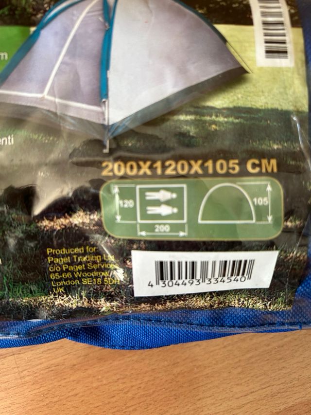 Nova tenda de campismo