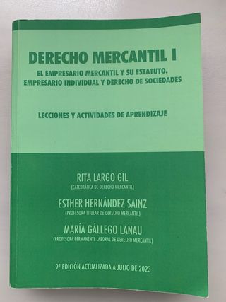 manual de derecho mercanil I