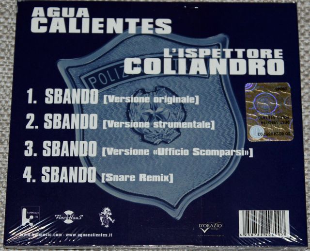 Agua Calientes e Ispettore Coliandro - Sbando (CD)