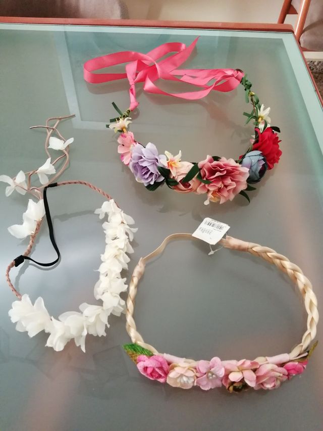 3 Coronas de  flores