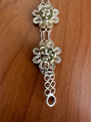 Pulsera plata filigran, 7gr