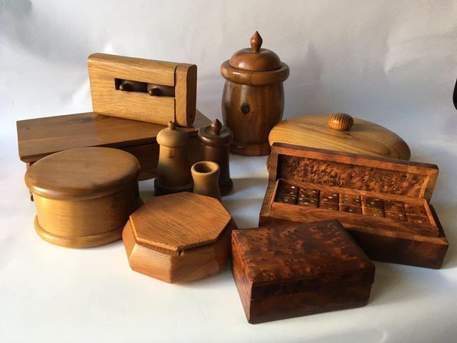 Juego de cajas de madera