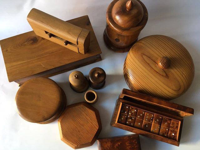 Juego de cajas de madera