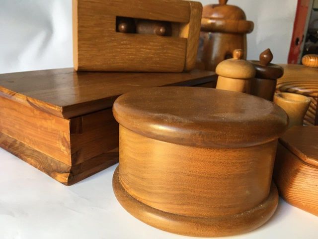 Juego de cajas de madera