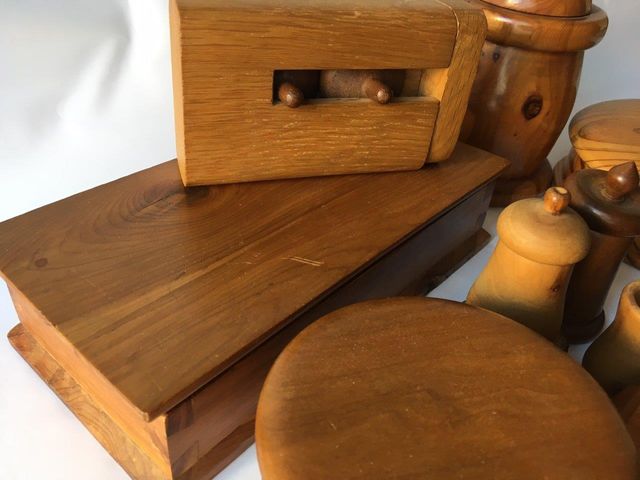 Juego de cajas de madera