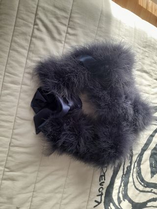 Chal/cuello de pluma de avestruz