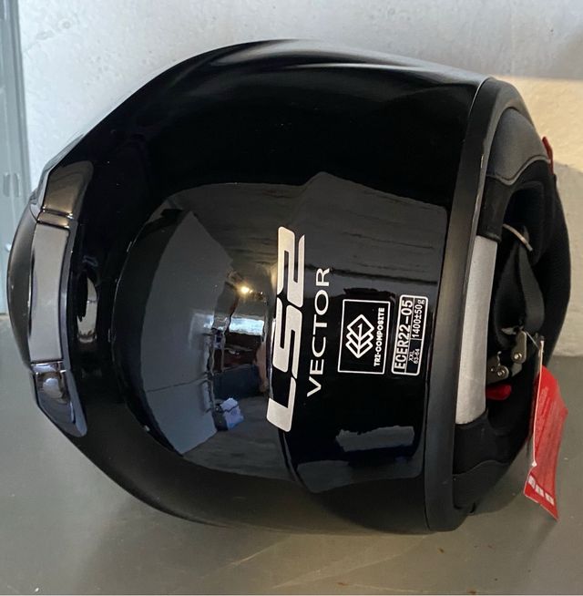 Casco Integral de Moto LS2 Vector Negro talla XXL