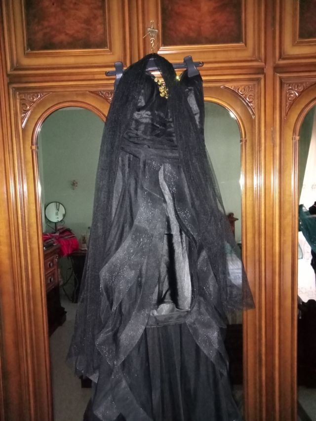 Vestito elegante nero Impero Couture taglia 42