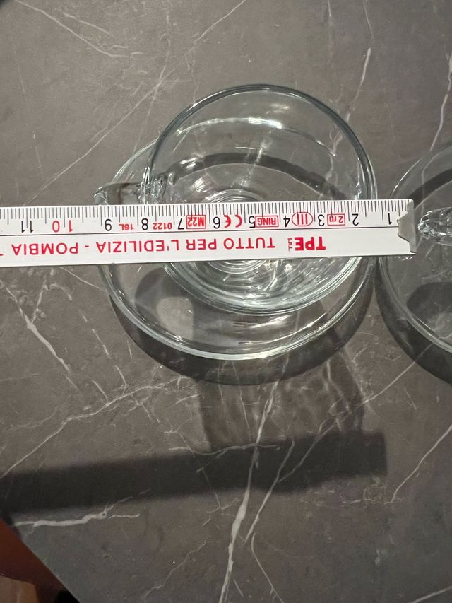 Coppia di tazze con piattino te o cappuccino