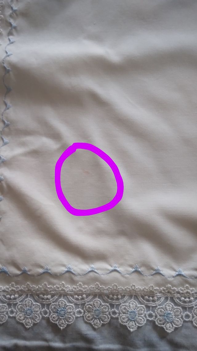 Runner celeste bianco  cotone