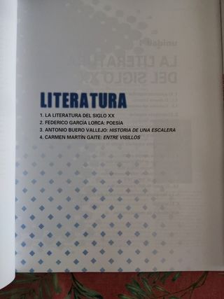 Lengua y literatura 2 bachillerato