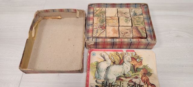 Cubi in legno- Gioco anni 50 - completo