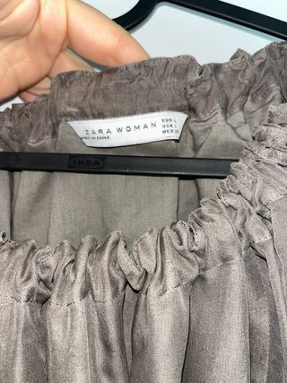 Blusa bambo vaporosa con lazo