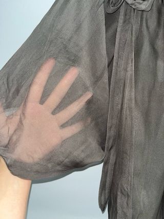 Blusa bambo vaporosa con lazo