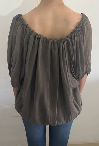 Blusa bambo vaporosa con lazo